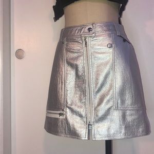 Metallic Silver LF Brand Skirt